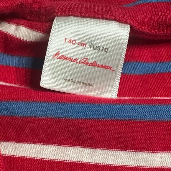 Hanna Andersson So Breezy Stripe Dress Size 10 - Picture 2 of 4